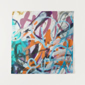 風化したコンクリートの壁、グラニーな質感。 タペストリー (正面)