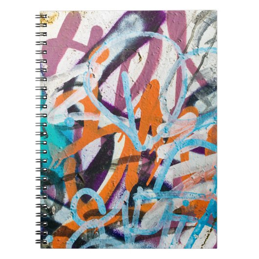 風化したコンクリートの壁、グラニーな質感。 ノートブック (正面)