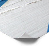 風化したスコットランド国旗 ポスター (角)