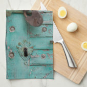 風化したトルコ風のドア キッチンタオル (四つ折り)