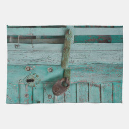 風化したトルコ風のドア キッチンタオル