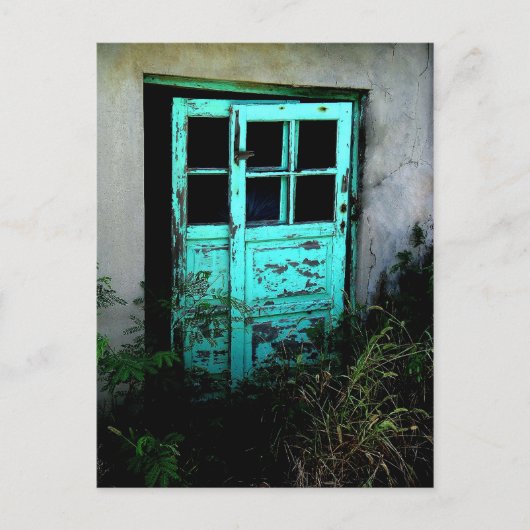 風化したドア ポストカード (正面)