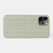 風化したニュートラルセージのチェック柄 Case-Mate iPhoneケース (裏面(横))