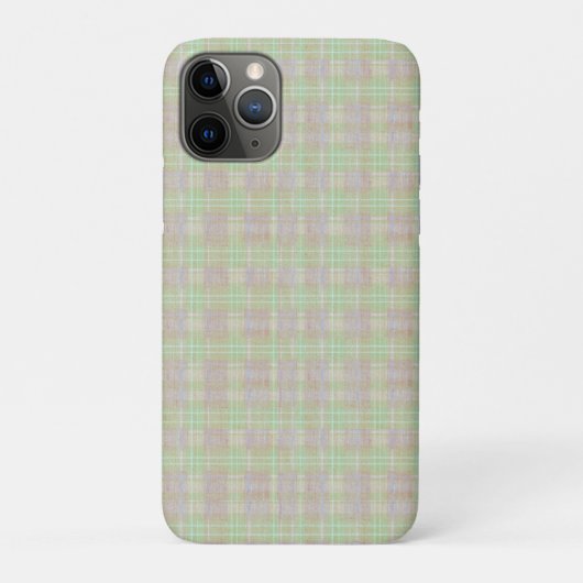 風化したニュートラルセージのチェック柄 Case-Mate iPhoneケース (裏)