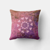 風化したバレンタイン曼荼羅（ピンクさび花崗岩） クッション (裏面)