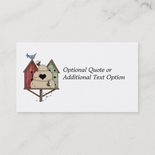 風化したバードハウス&ビーハイブ 名刺 (裏面)