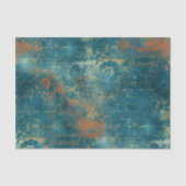 風化したパティーナの銅のビンテージのエフェメラ 薄葉紙 (正面)