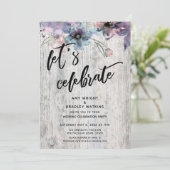 風化したボード花ライトレッツ祝ー 招待状 (スタンド正面)