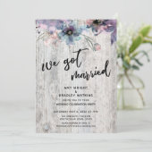 風化したボード花Lights 得 We 結婚した 招待状 (スタンド正面)