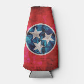 風化したヴィンテージテネシー州旗 ボトルクーラー (正面)