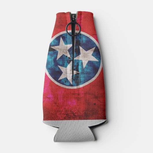 風化したヴィンテージテネシー州旗 ボトルクーラー (裏面)