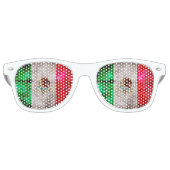 風化したヴィンテージメキシコ国旗 レトロサングラス (正面)