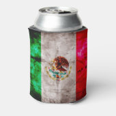 風化したヴィンテージメキシコ国旗 缶クーラー (缶裏面)
