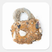 風化した南京錠 スクエアシール (正面)