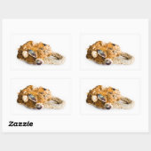 風化した南京錠 長方形シール (シート)