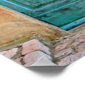 風化した博物館のドア ポスター (角)