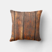 風化した古い厚板の背景テキスト要約 クッション (裏面)