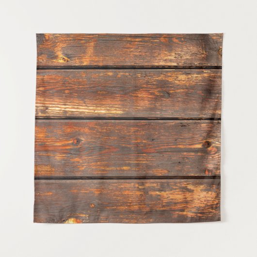 風化した古い厚板の背景テキスト要約 タペストリー (正面(横))