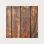 風化した古い厚板の背景テキスト要約 タペストリー (正面)