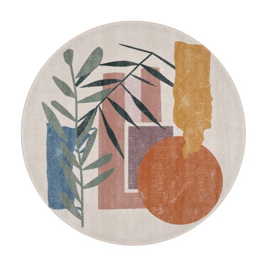 風化した形と茎 カッティングボード (正面)