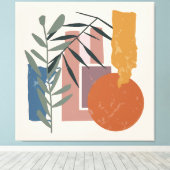 風化した形と茎 キャンバスプリント (インサイチュ (ウッドフロア))