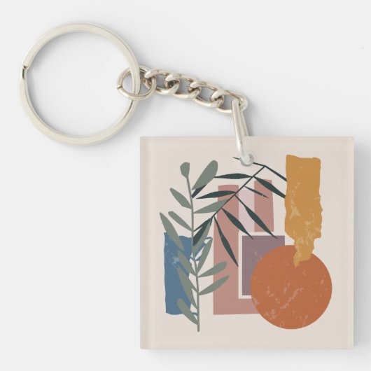 風化した形と茎 キーホルダー (正面)