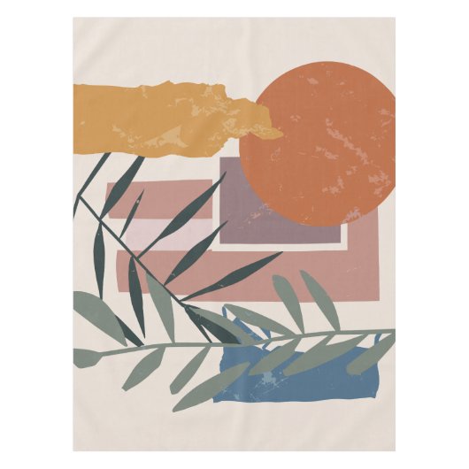 風化した形と茎 テーブルクロス (正面)