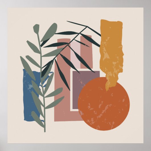 風化した形と茎 ポスター (正面)