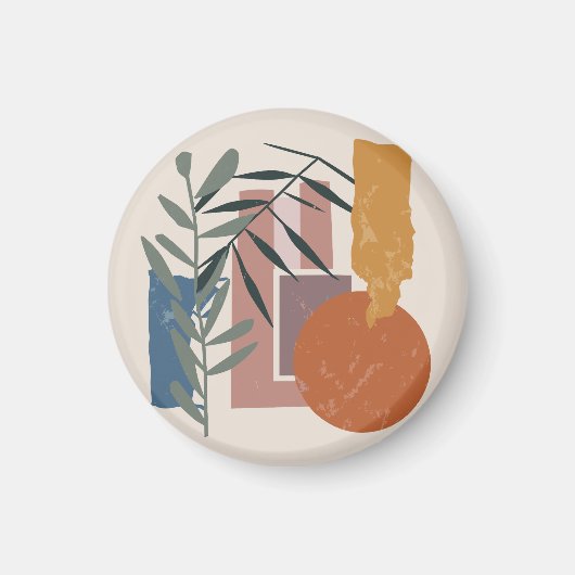 風化した形と茎 マグネット (正面)