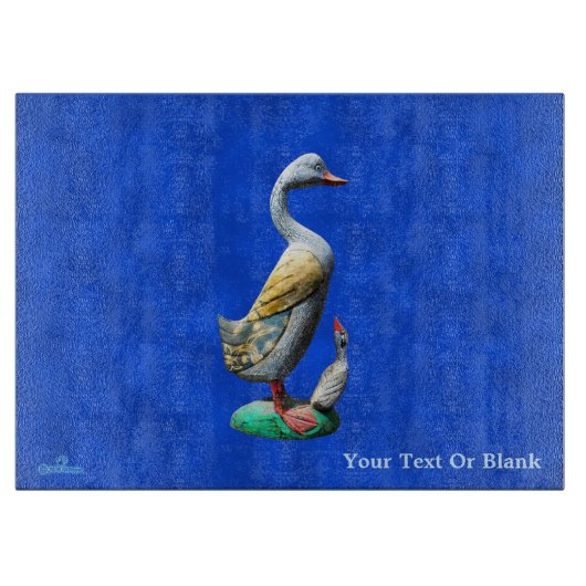 風化した木のアヒル カッティングボード (正面)