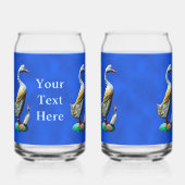 風化した木のアヒル ガラス缶 (裏面)