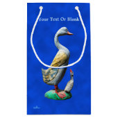 風化した木のアヒル スモールペーパーバッグ (裏面)