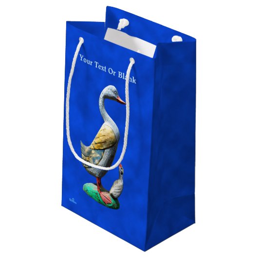 風化した木のアヒル スモールペーパーバッグ (裏面アングル)