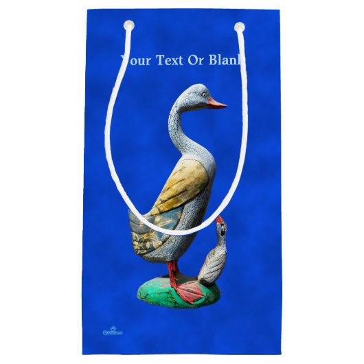 風化した木のアヒル スモールペーパーバッグ (正面)