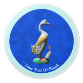 風化した木のアヒル セラミックノブ (正面)