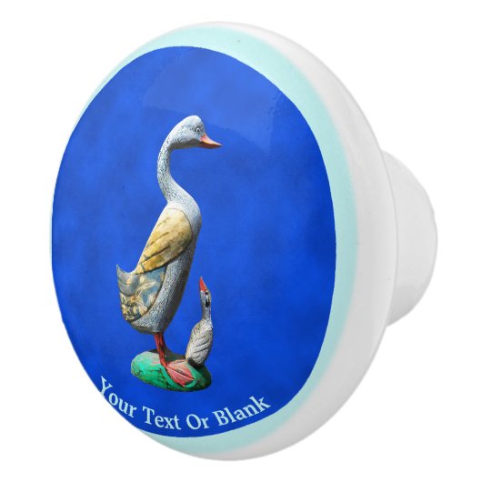 風化した木のアヒル セラミックノブ (右)