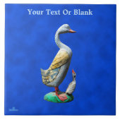 風化した木のアヒル タイル (正面)