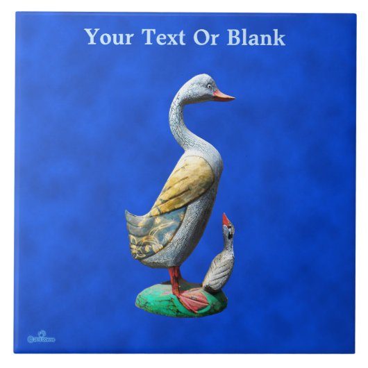 風化した木のアヒル タイル (正面)