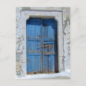 風化した木材の古代の入り口 ポストカード (正面)