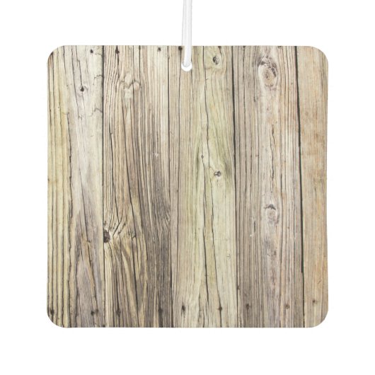 風化した木板 カーエアーフレッシュナー (正面)