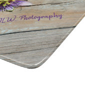 風化した木素朴ガラスのパッションフラワー カッティングボード (角)