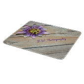 風化した木素朴ガラスのパッションフラワー カッティングボード (角)