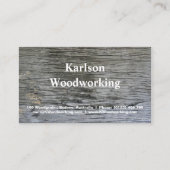 風化した木製テクスチャビジネスカード 名刺 (正面)