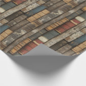 風化した本の包装紙 ラッピングペーパー (角)