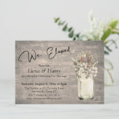 風化した板にワイルドフラワーズ 私たちはこっそりと逃げた 招待状 (スタンド正面)