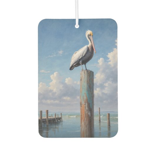 風化した波止場柱 カーエアーフレッシュナー (正面)