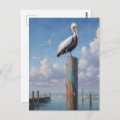 風化した波止場柱 ポストカード (正面/裏面)