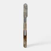 風化した流木のテクスチャ – 沿岸素朴 iPhoneケース (右側面)