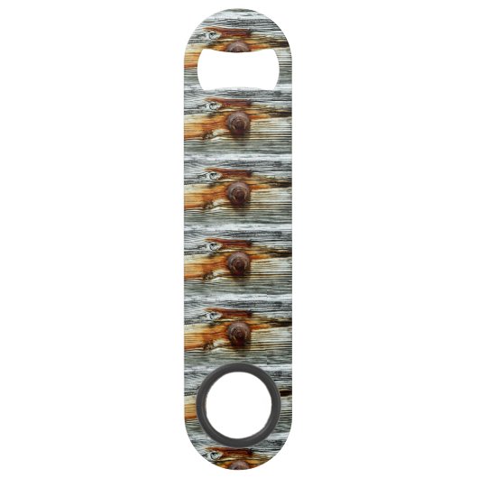 風化した灰色の波止場ボードThunder_Cove スピード栓抜き (正面)