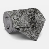 風化した灰色の素朴な木模様 ネクタイ (ロール)